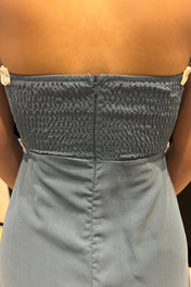 Vestido Midi Alça Ajustável Lila