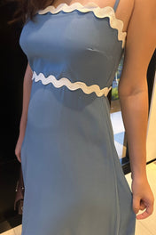 Vestido Midi Alça Ajustável Lila