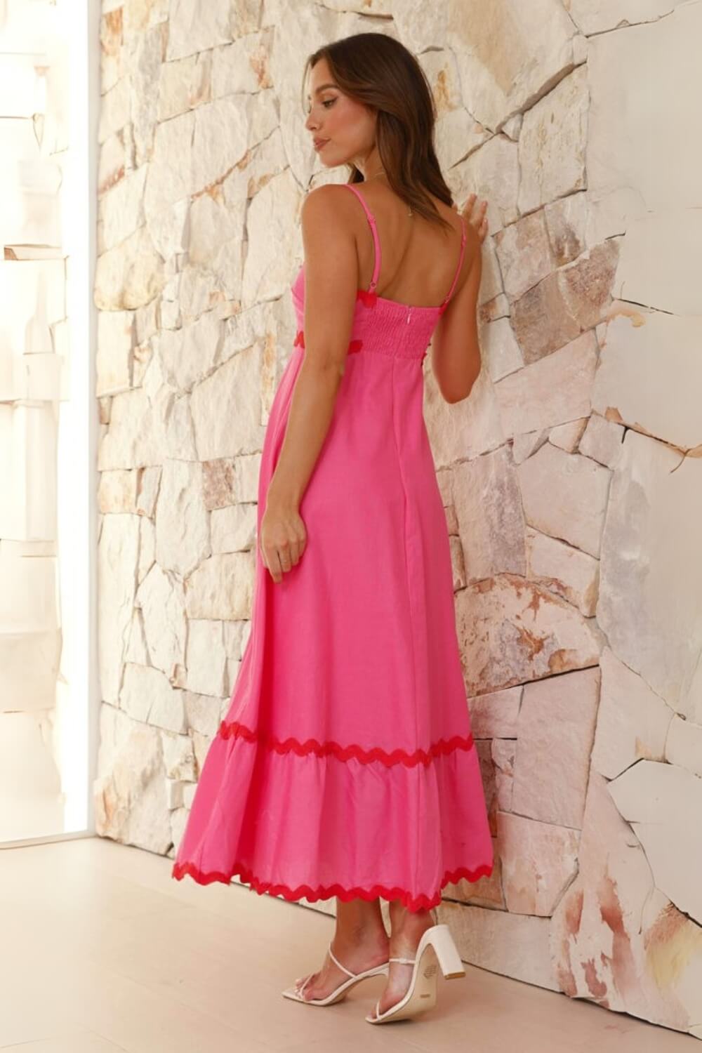 Vestido Midi Alça Ajustável Lila