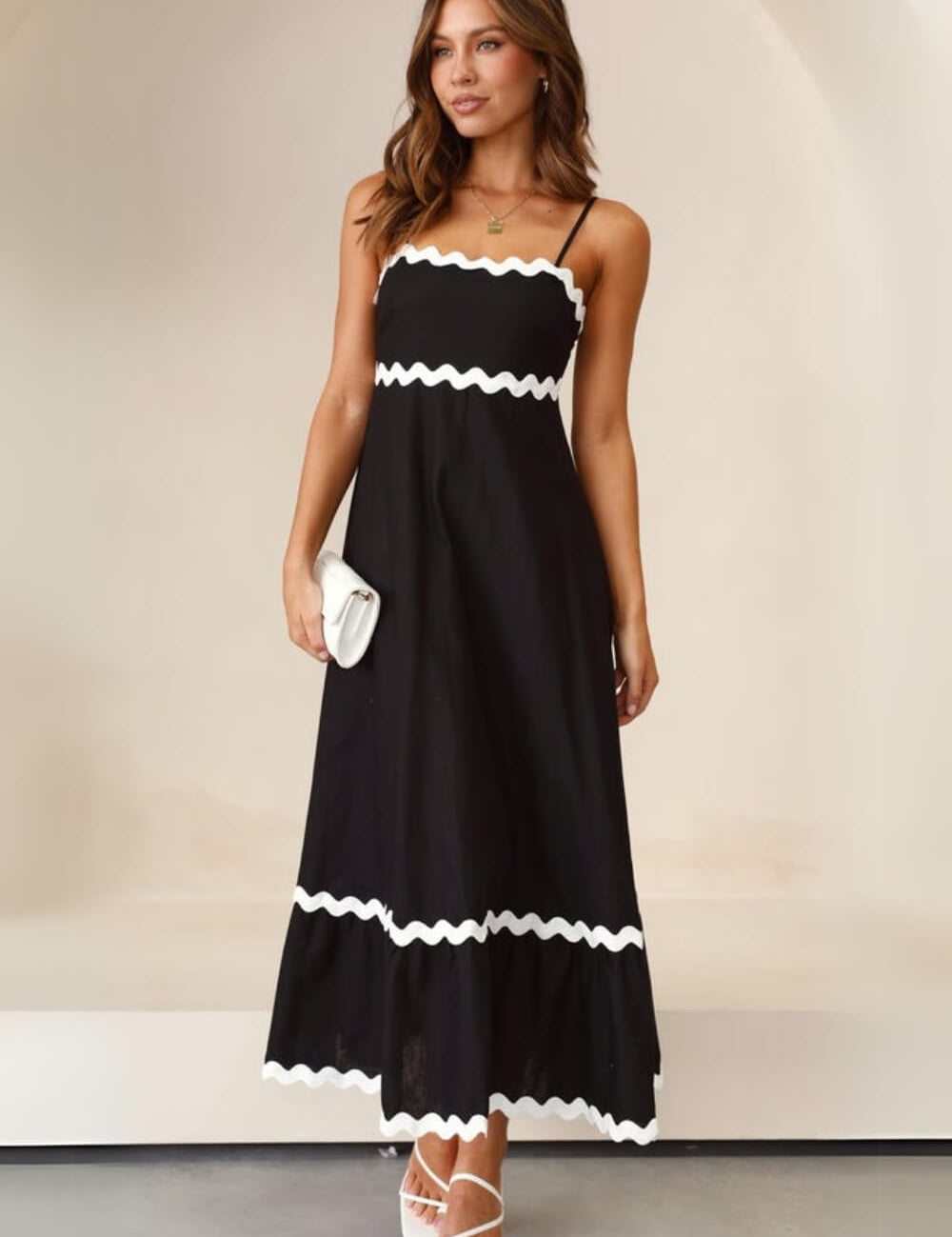 Vestido Midi Alça Ajustável Lila