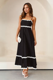 Vestido Midi Alça Ajustável Lila