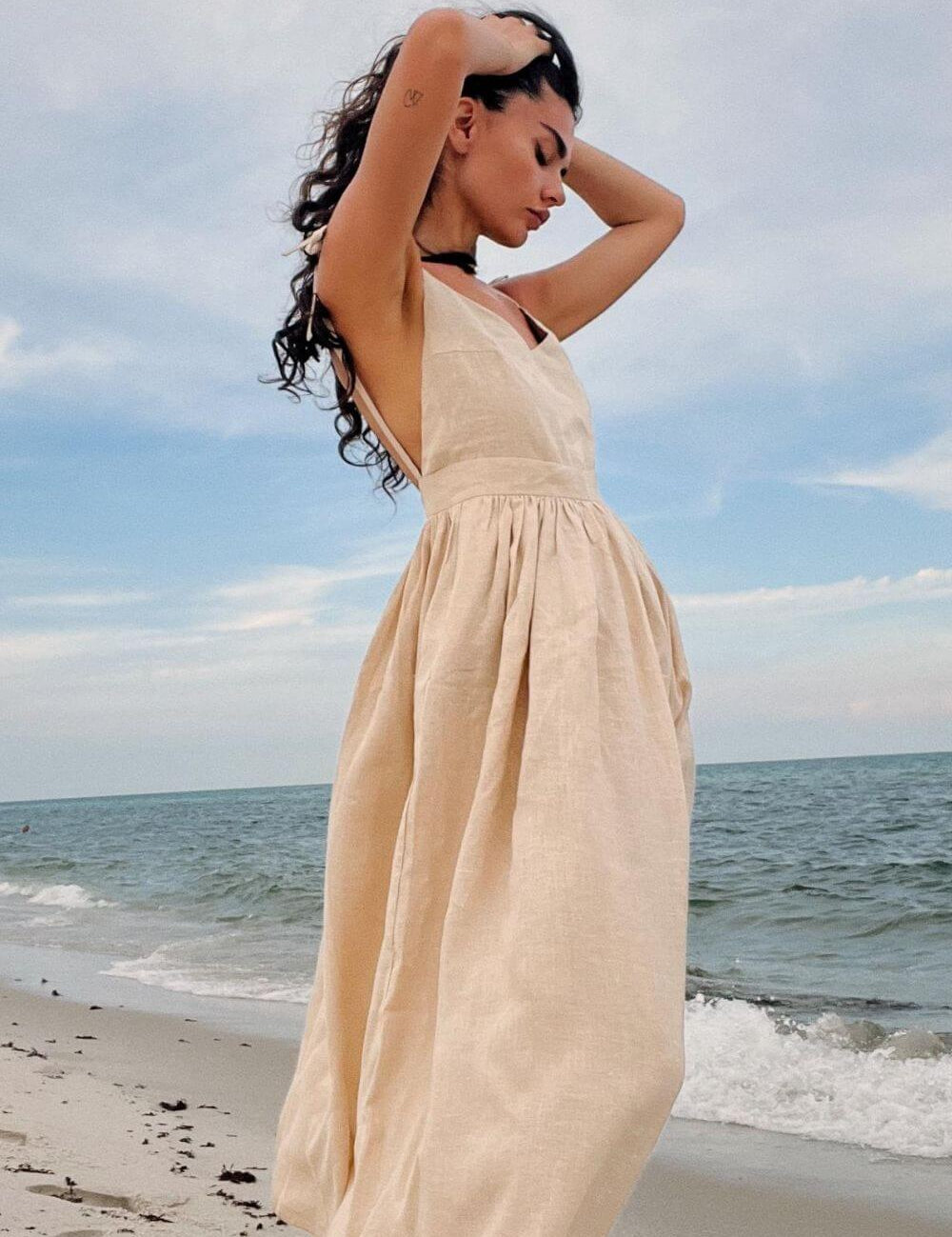 Vestido Midi em Linho Gianna