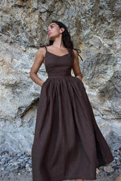 Vestido Midi em Linho Gianna