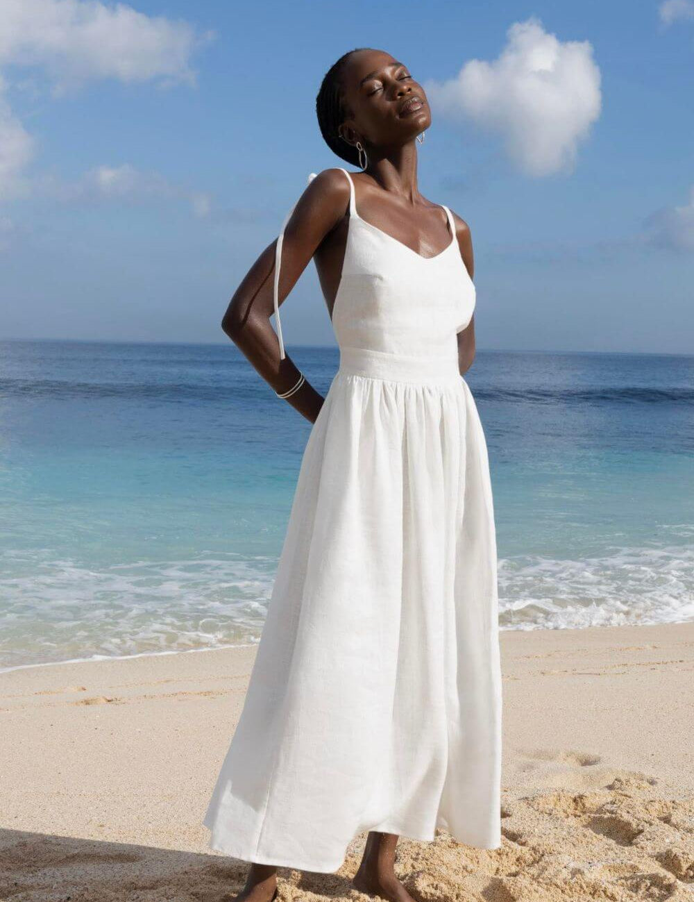 Vestido Midi em Linho Gianna