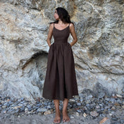 Vestido Midi em Linho Gianna