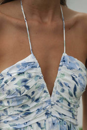 Vestido Longo Decote V Lisie