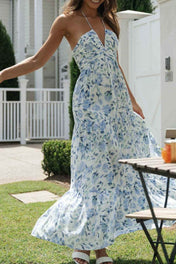 Vestido Longo Decote V Lisie