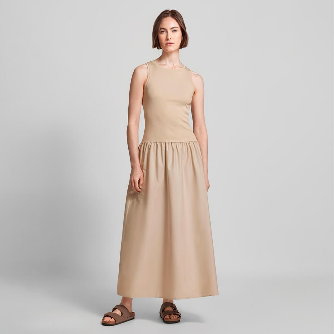 Vestido Midi Georgina Nude
