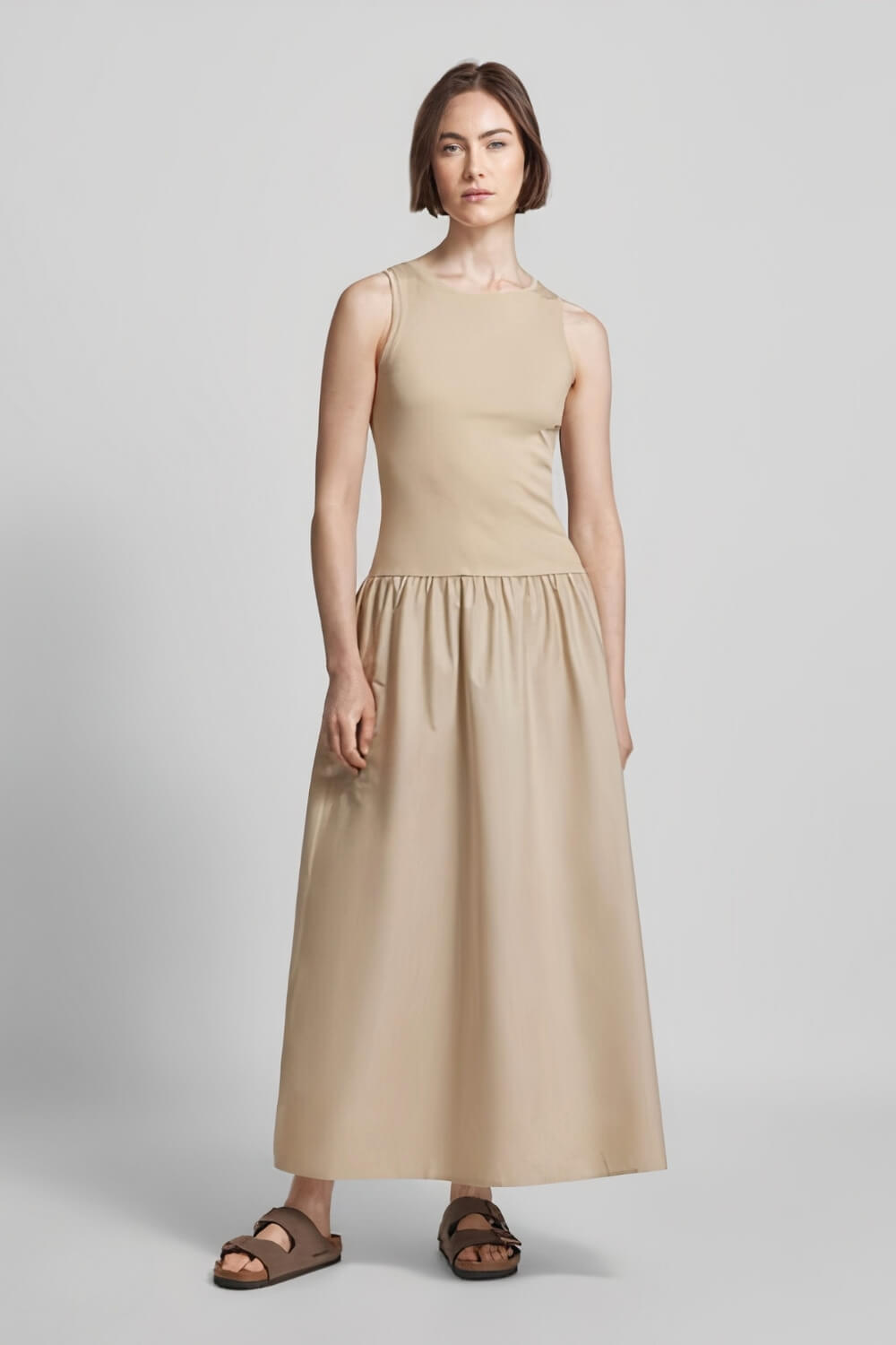 Vestido Midi Georgina Nude