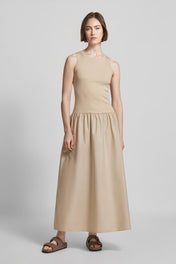 Vestido Midi Georgina Nude