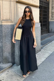 Vestido Midi Georgina Preto