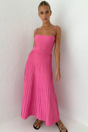 Vestido Midi Plissado Ivy