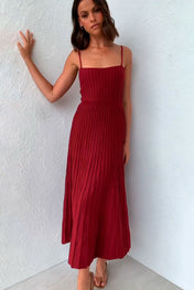 Vestido Midi Plissado Ivy