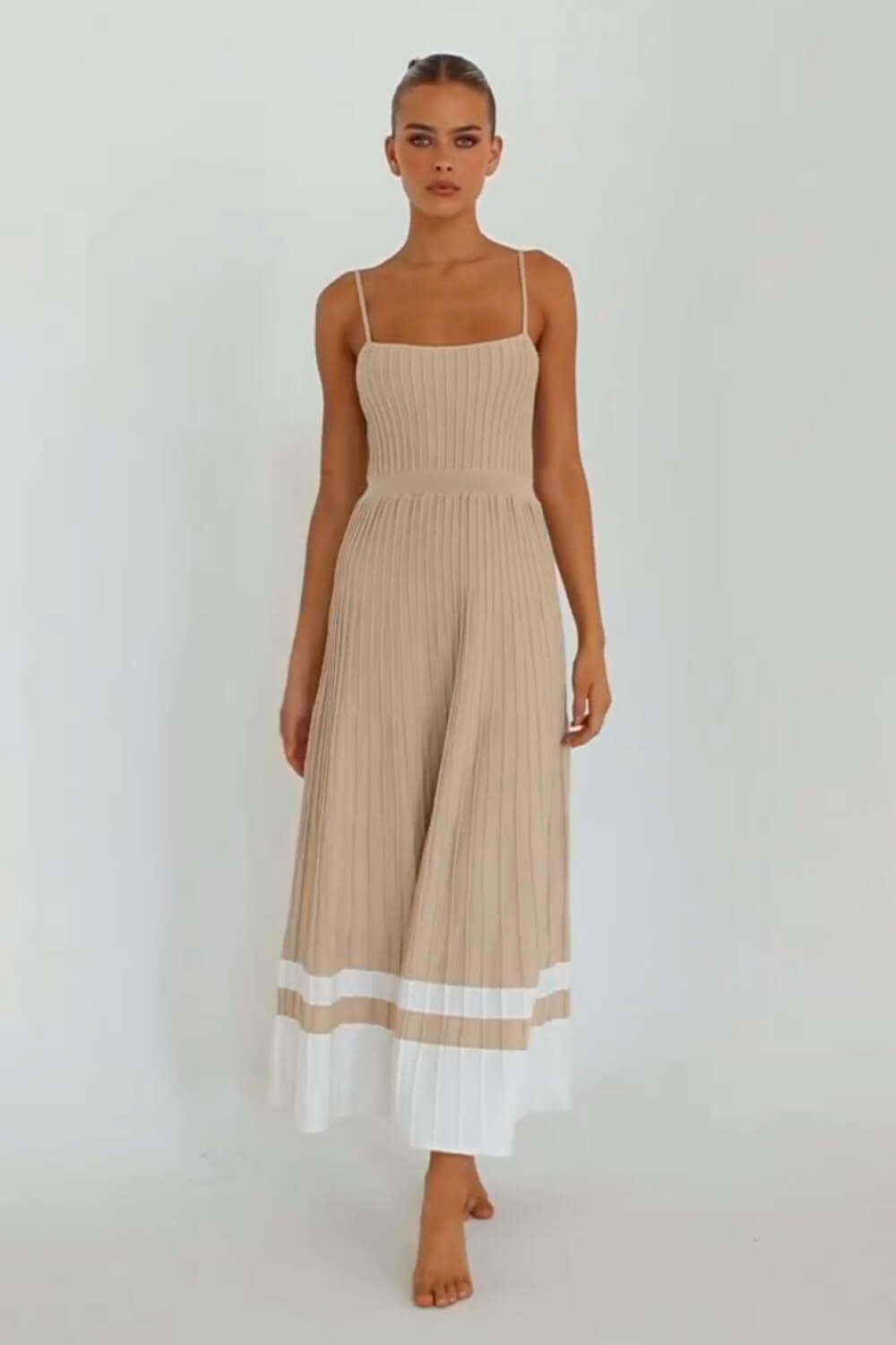 Vestido Midi Plissado Ivy