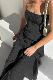 Vestido Midi Plissado Ivy