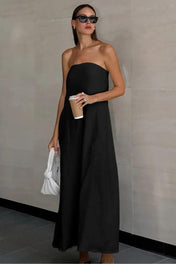 Vestido Longo em Linho Sofia