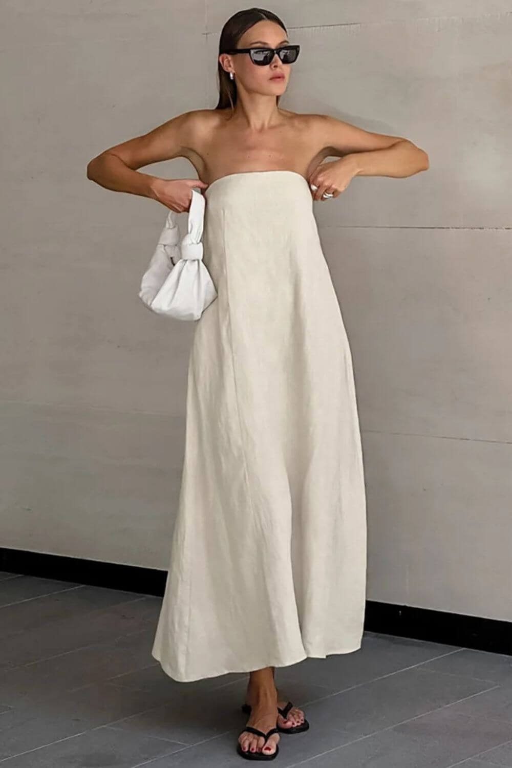 Vestido Longo em Linho Sofia