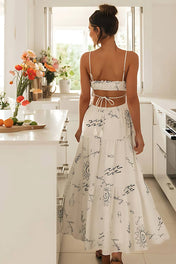 Vestido Midi Estampado Sia