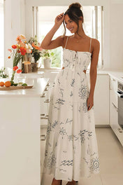 Vestido Midi Estampado Sia