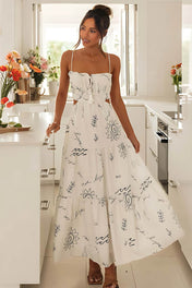 Vestido Midi Estampado Sia