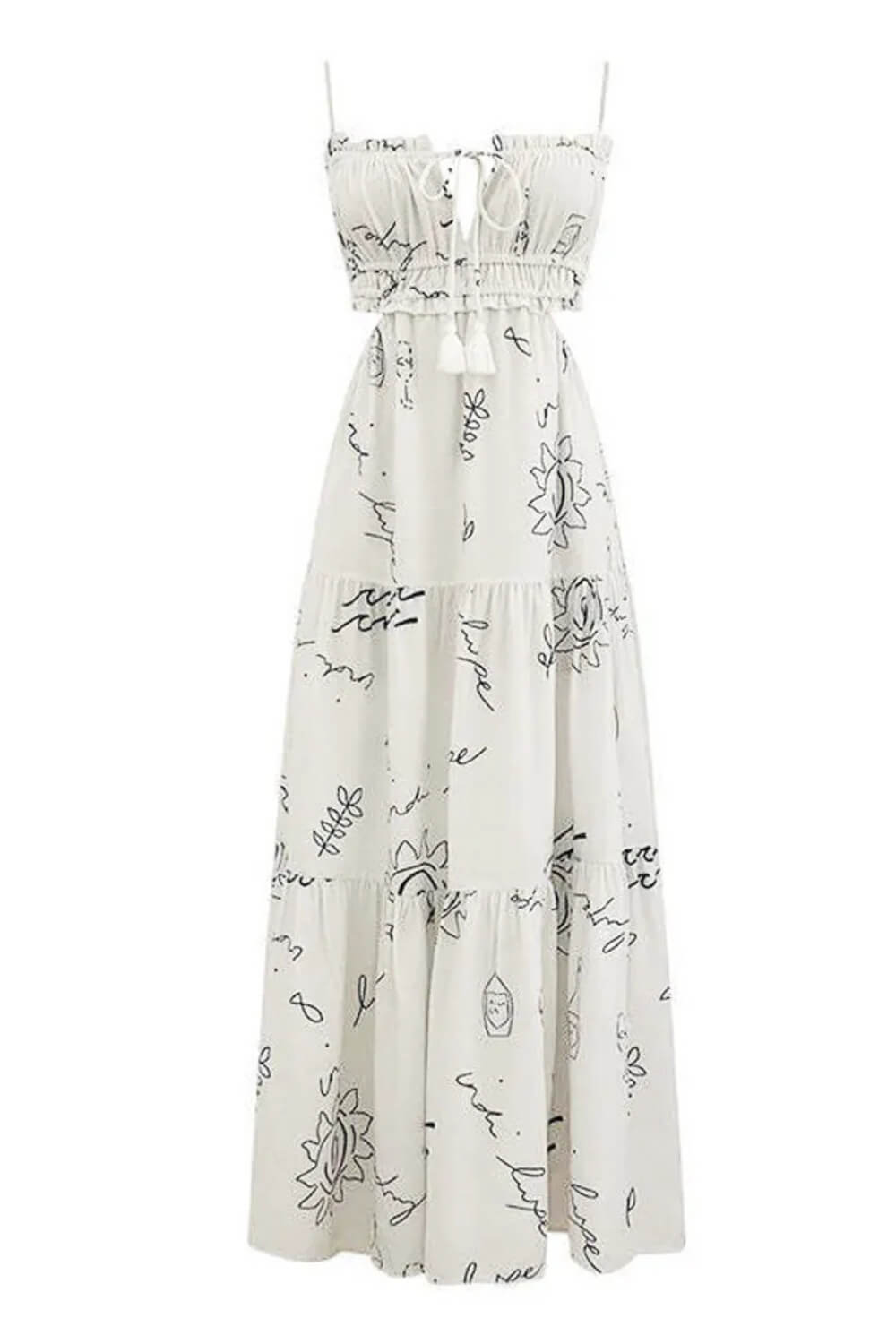 Vestido Midi Estampado Sia