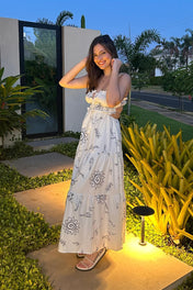 Vestido Midi Estampado Sia